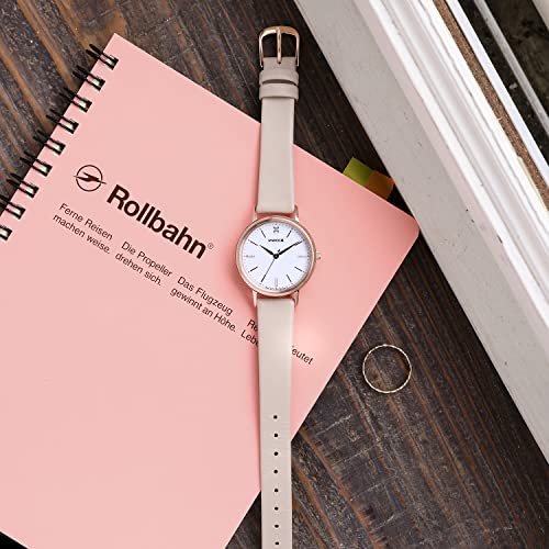 CITIZEN Wicca Solar Tech Watch (Beige, Leather Strap, Water Resistant, Women's) KP5-166-10 #Heart-Pounding Diamond Citizen Gift Solar