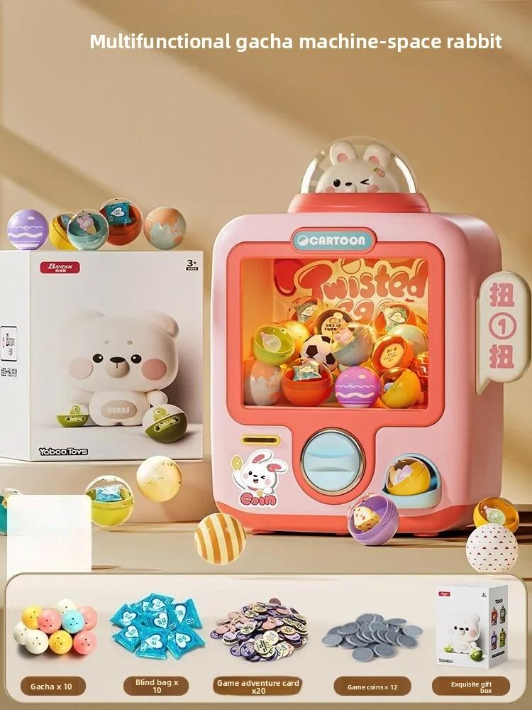 Mini Electronic Dinosaur Rabbit Arcade Claw Machine Game Vending Claw Machine Ideal for Children Prize Dispenser Game Playthings Ideal for Children