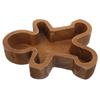 Gingerbread Man Shaped Wooden Tray Christmas Tableware for Fruits Snacks and Desserts Holiday Party Decorative Platter
