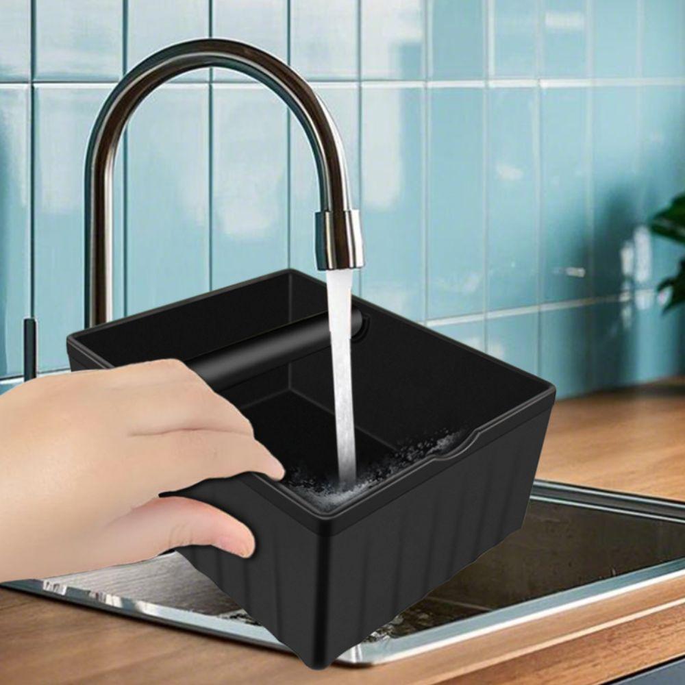 With Tapping Rod Coffee Grounds Tapping Box Rectangular Espresso Grounds Container  Baristas