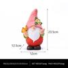Watermelon Faceless Dwarf Sculpture Resin Solar Lamp Ornaments Outdoor Cute Fruit Spirit Statue Butterfly Flower Garden Crafts