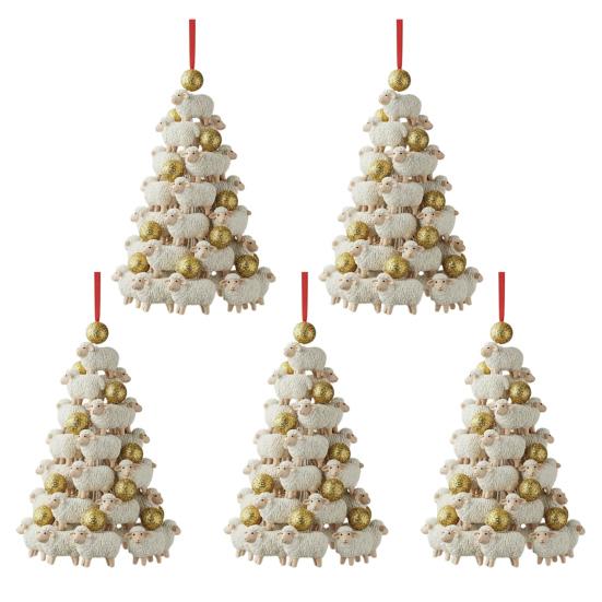 Stacking Animal Pendant Animal Christmas Tree Pendant 2D Acrylic Hanging Decoration for Xmas Tree Backpack Keychain Car