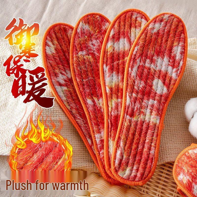 Winter Warm Insoles: Thick, Soft, Breathable, Absorbent, Deodorizing, Cold-Proof Cotton Shoe Pads for Men & Women.