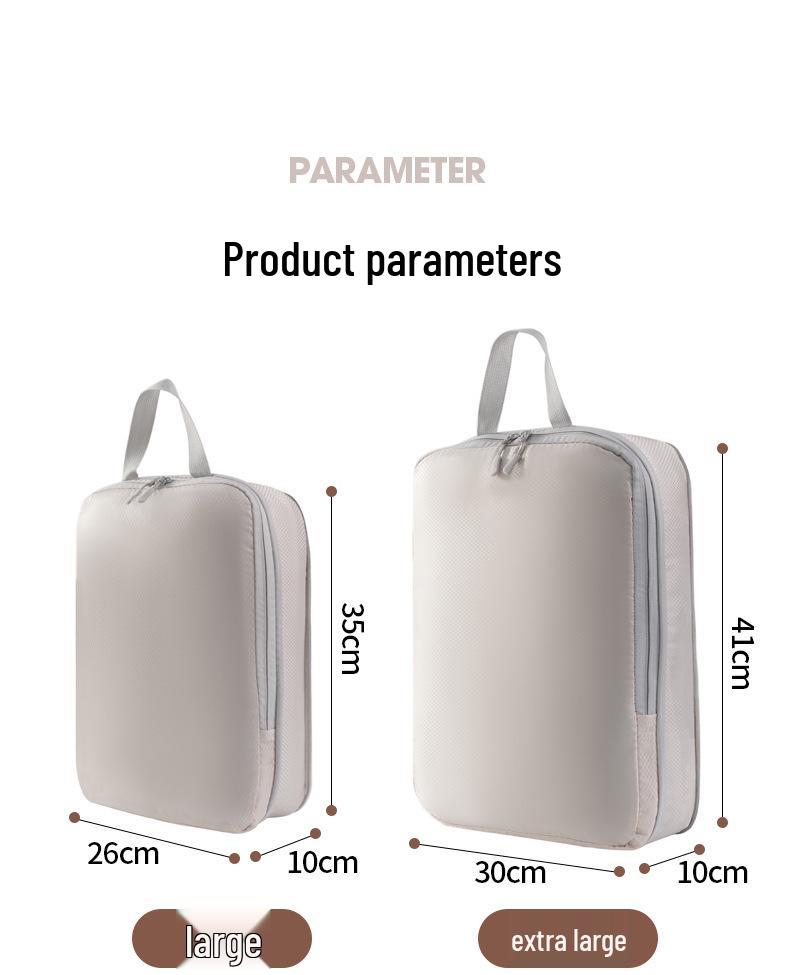 Czteroczęściowy zestaw kompresyjny podróżny: Worki próżniowe na ubrania, buty i skarpetki - Wodoodporne rozwiązanie do przechowywania