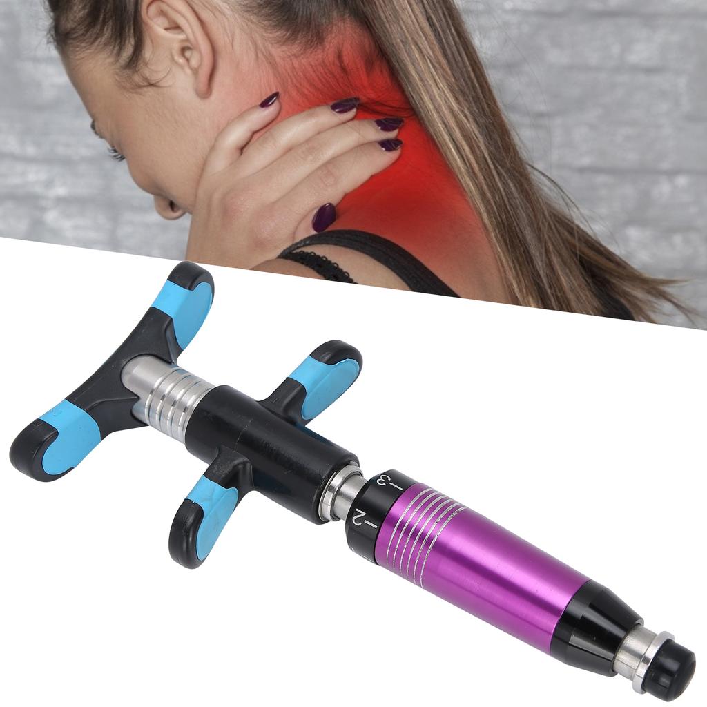 Chiropraktisches Justierwerkzeug Manuelle Wirbelsäulen-Knochen-Korrekturpistole Handheld Wirbelsäulen-Justierer Lila