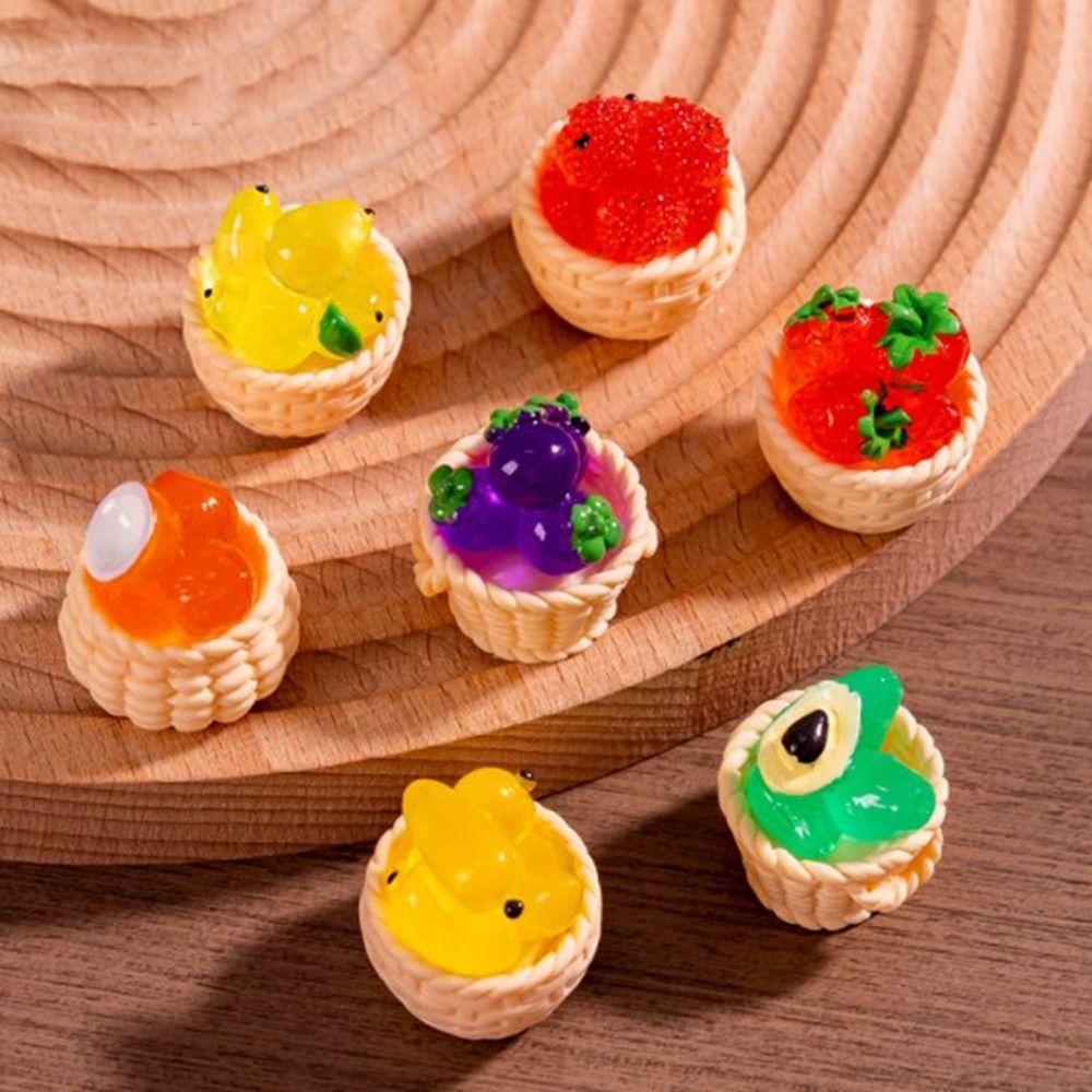 

2pcs Mini Fruit Vegetable Food Storage Basket Cute Dolls Miniature Decoration 10