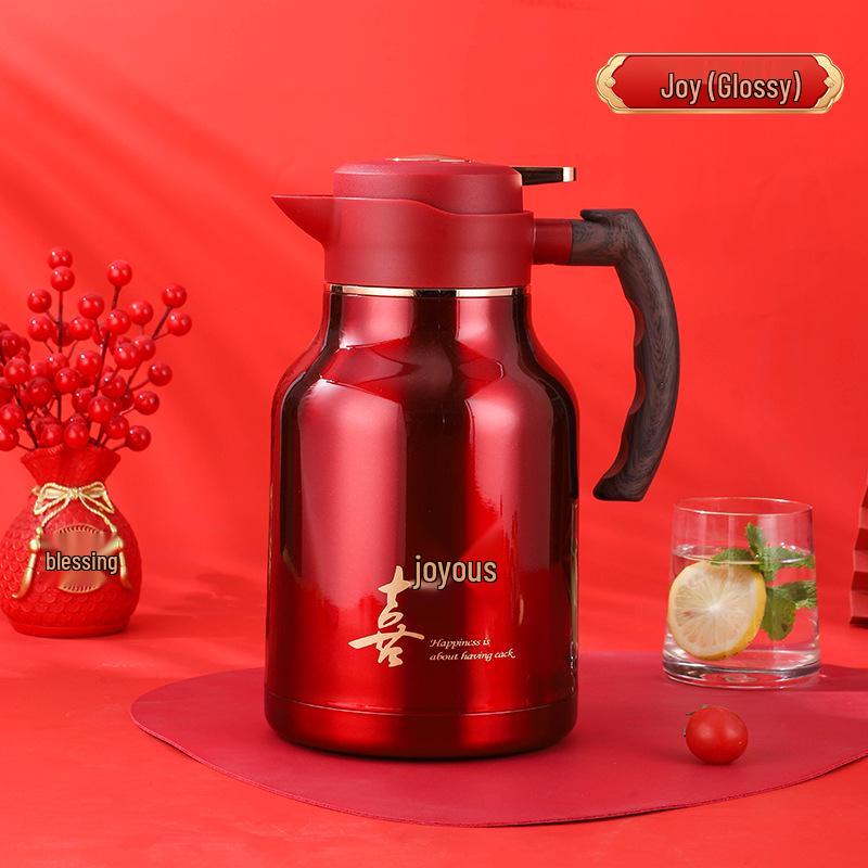 304 Stainless Steel Insulated Double-Layer Kettle for Hot Water, Ideal for Weddings and Home Use