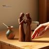 Creative Living Room Displays Sisterhood Wooden Figurine, Handcrafted Friendship Sculpture for Meaningful Keepsakes Bedroom Tabletop Ornament,