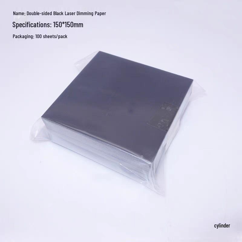 Laser Engraving Double-Sided Black Photo Paper - Galvanometer Correction Spot Test, 100 Sheets 50x50mm (100 sheets)