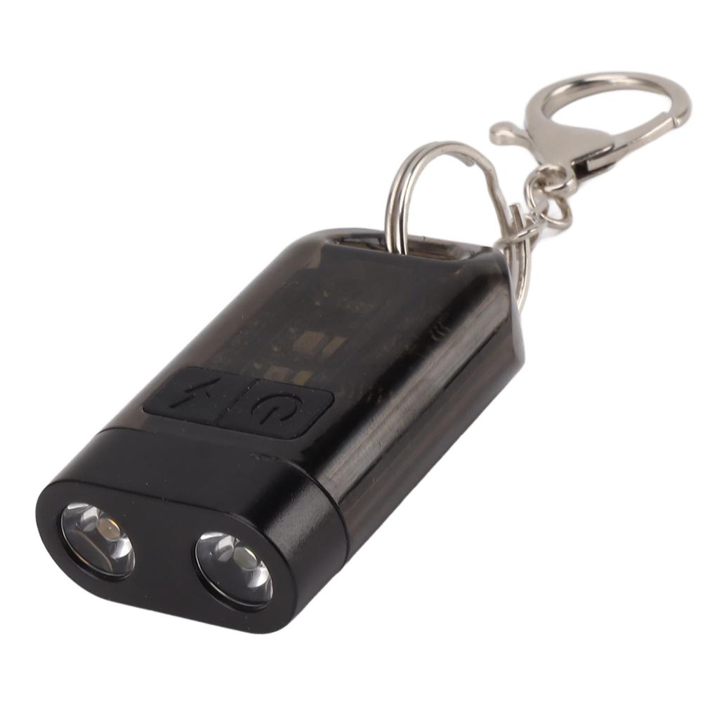 Outdoor Mini Strong Light Flashlight Ultra Light Portable Rechargeable Key Light Small Keychain