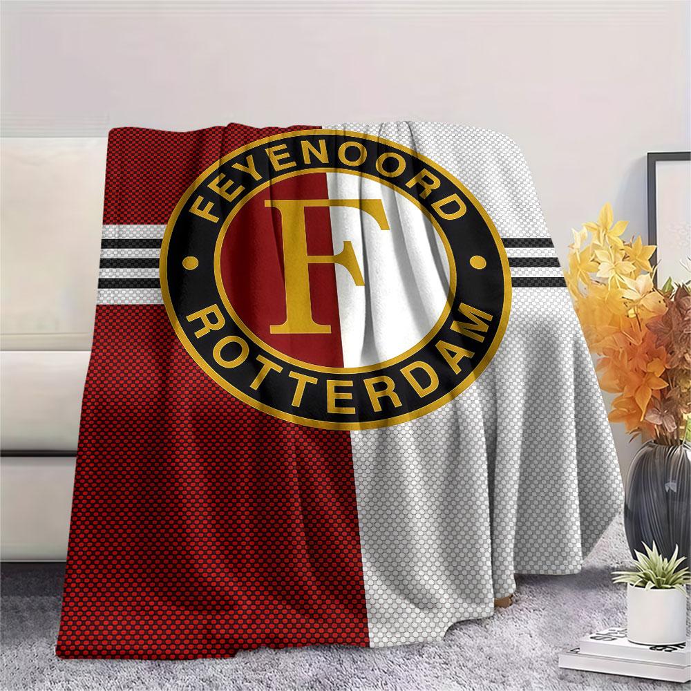 1PC Feyenoord Patterned Flannel Blanket Suitable For All Seasons for Home Decor Warmth and Comfort Gifts Holiday Present