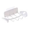 Shower Wall Soap Holder Soap Dish for Shower Wall No Drill Bathroom Rack Self Draining Soap Tray Dish Box Holder Storage Rack