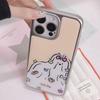 Zhitai Silver-Edged Drip Glue Phone Case for iPhone 12 Pro/16/15/15 Plus - Cute Design