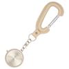 Fieldwork Women's Analog Pocket Watch with Carabiner and Leather Keychain, CODA White, ST303-1