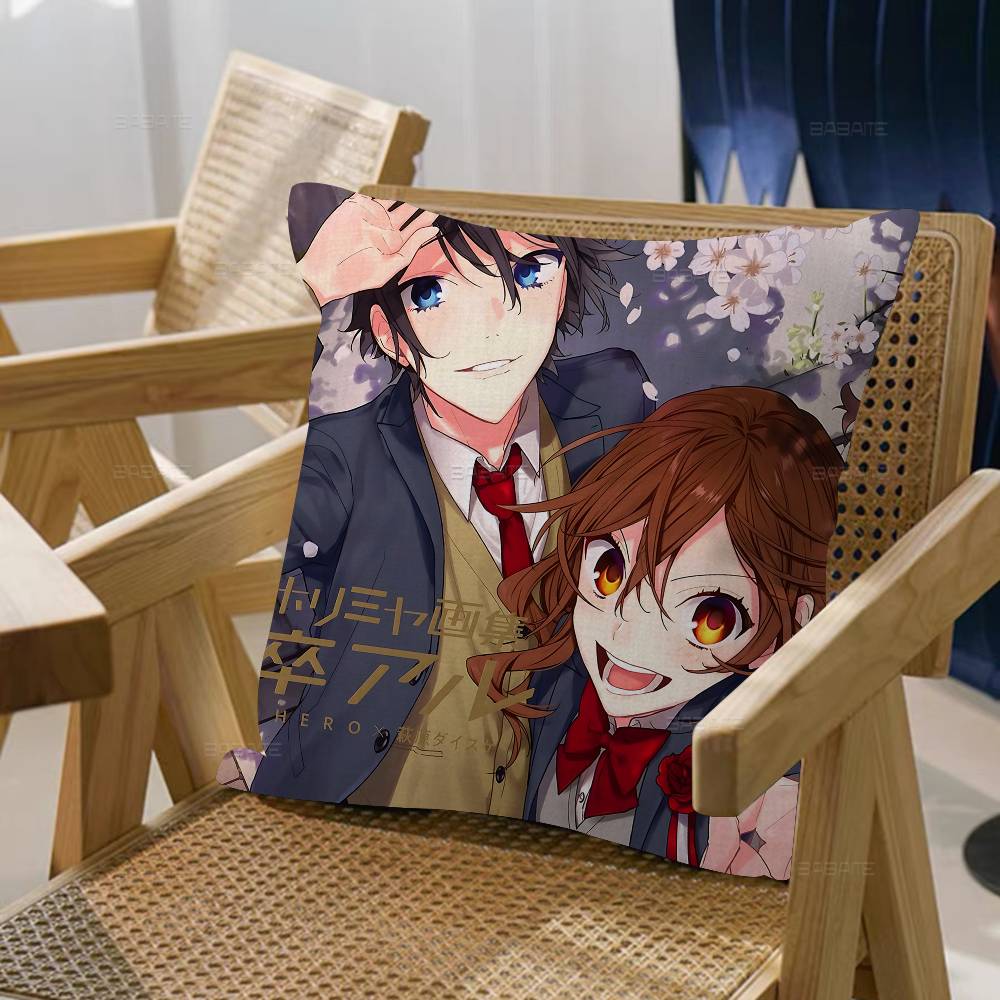 Horimiya Anime Pillow Cover Design Cushion Cover Decor Holiday Decorati
