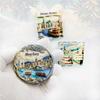 Hong Kong Fridge Stickers Creative Victoria Harbor Bauhinia Fridge Magnets Home Decor China Travelling Souvenirs Wedding Gifts