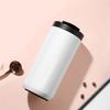 Tragbarer 304 Edelstahl-Kaffeebecher mit doppelter Vakuumisolierung, Metalltextur für Pendeln und Camping-Reisen