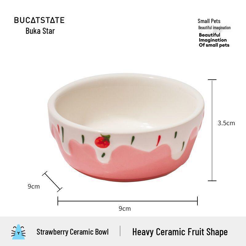 Ceramic Feeding Bowl for Hamsters, Chinchillas, and Guinea Pigs