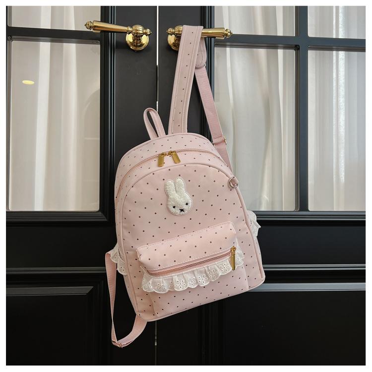 Sweet and Adorable Double-shoulder Bag for Girls, High School Appearance, Light-hearted Schoolbag, Fresh and Cute Backpack