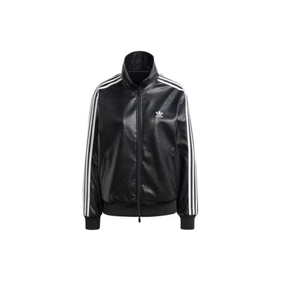 Originals Firebird Premium Kunstlæder Luxe Tre-Stribet Farveblok Sport Jakke Dame Jakke Sort IY2912