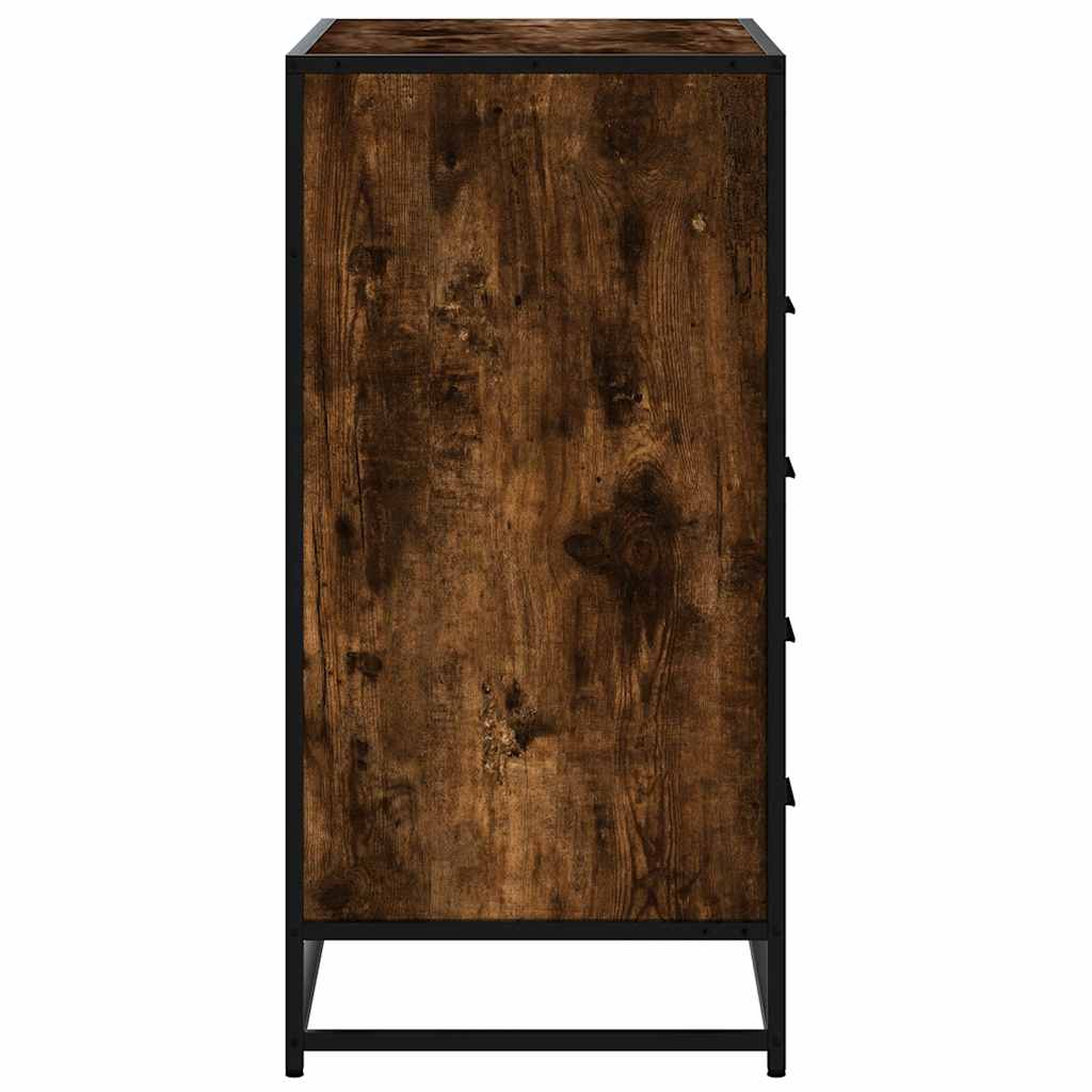 Vidaxl Chest of Drawers, Smoked Oak, 70X41X83.5 Cm, Wood-Based Material