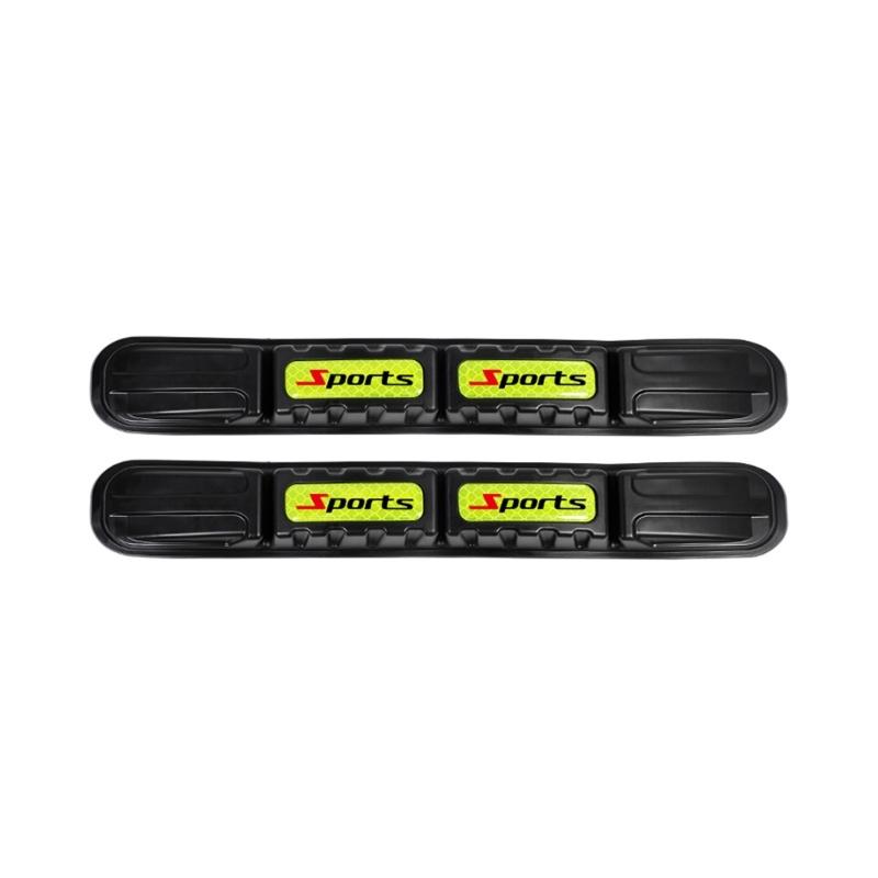 1 Pair Car Bumper Protective Strips Reflective Anti Scratch Tape Adhesive TPU Guard for Vehicle Collision Protection
