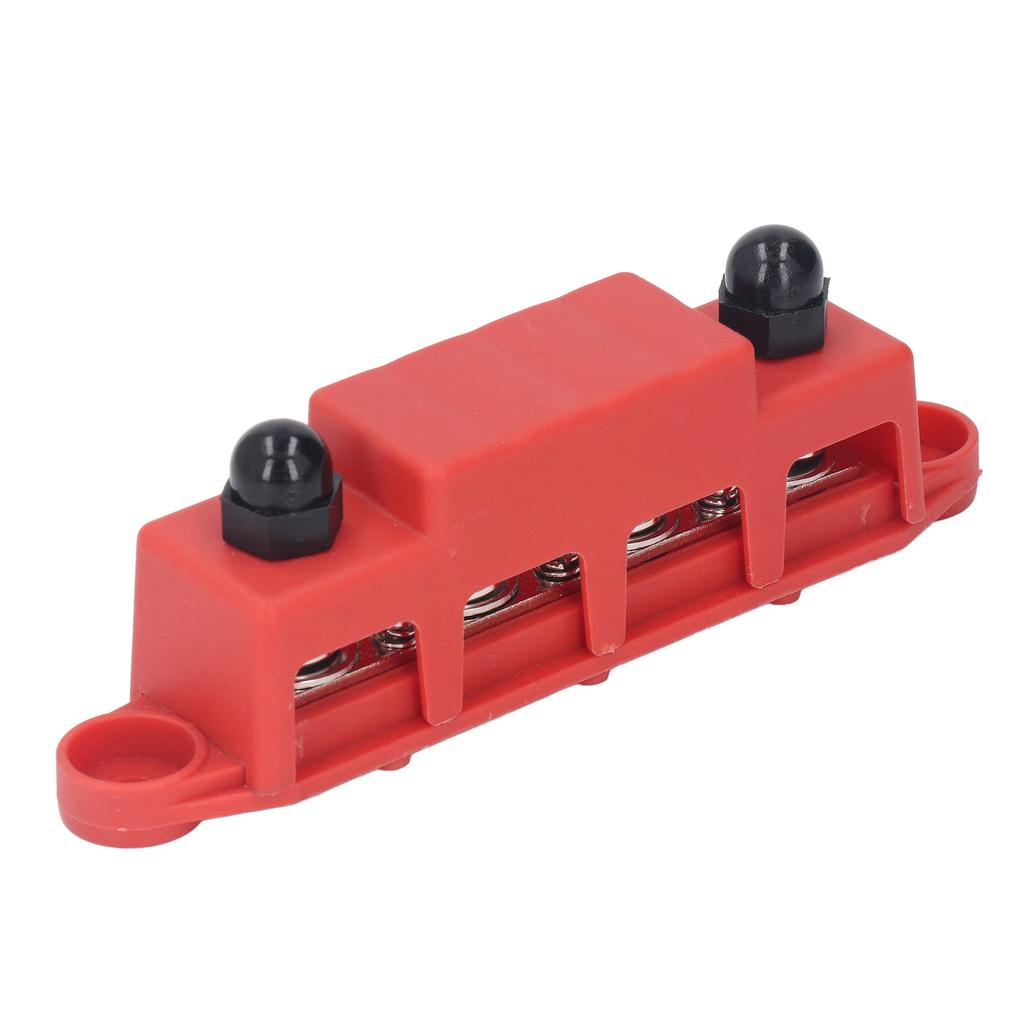 4 Position Bus Bar M10 Studs Power Distribution Block for Automobile RV Yacht 48V  250A