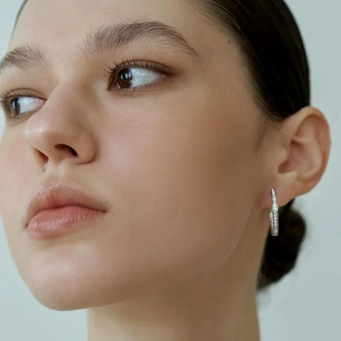 [Surgical] Cubic Ring Earrings