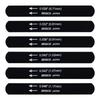 HOSCO Luthiers Tools Black Nut File 95mm Black Oxide Finish Classic Guitar Set of 6