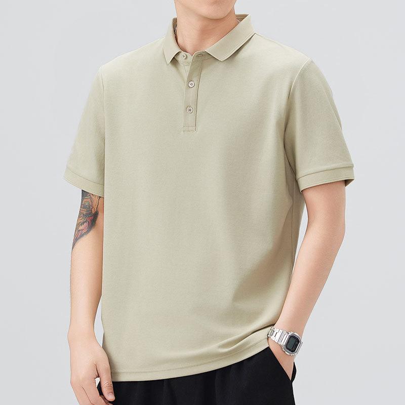 Men's New Summer Loose Short-sleeved POLO Shirt Lapel Short T