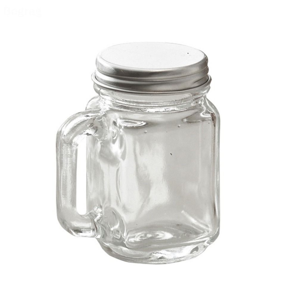 1Pcs Home Party Bar Mini Mason Jar Vodka Spirits Storage Coffee Milk Juice Bottle  for Jam Honey