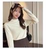 Women's Long Sleeve Fleece Lace Patchwork Slimming Base Layer Top for 2026 Autumn/Winter