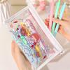 Cute Clear Cosmetic Bag Smoother  Large Capacity Multifunctional Portable Travel Storage Bag F