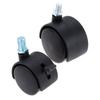 Screw Plate Silent with Brake Replacement Chair Wheel Furniture Caster Office Chair Caster Roller