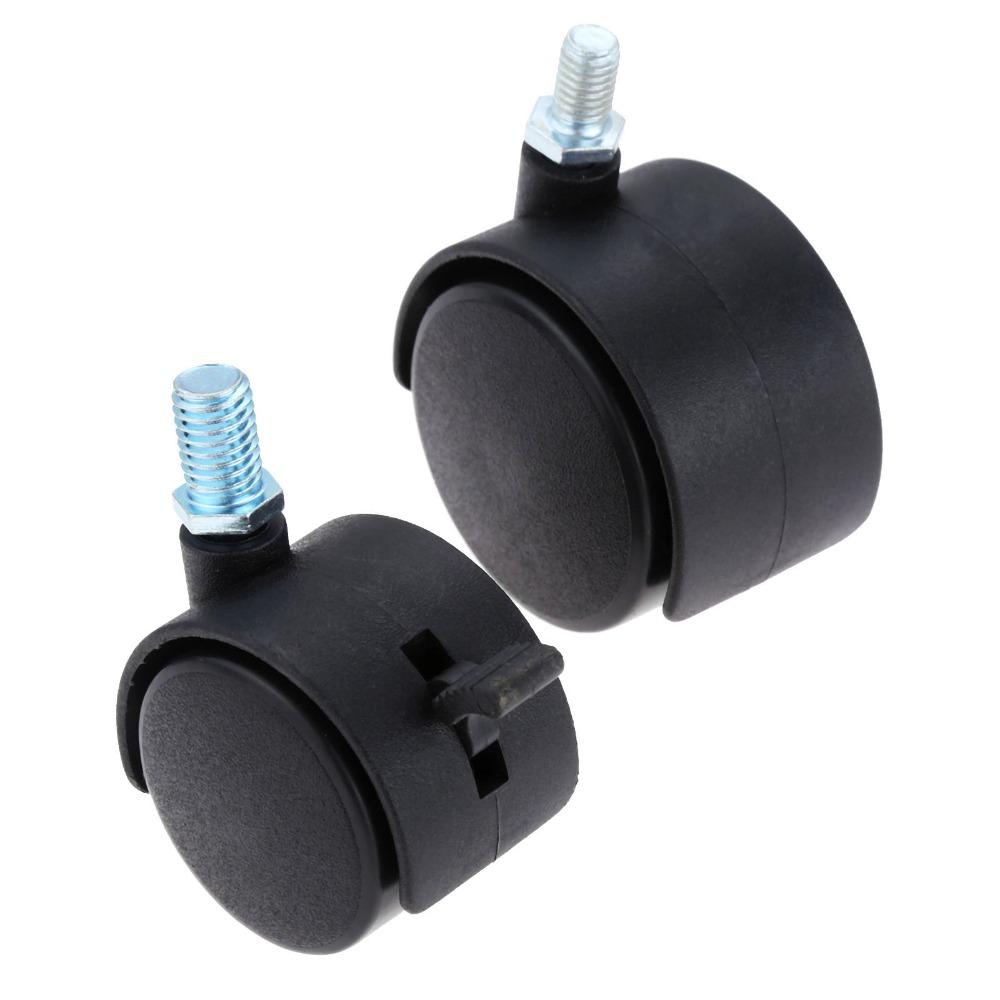 Brake M8 Screw Plate Silent Replacement Roller Chair Wheel Furniture Caster Office Chair Caster