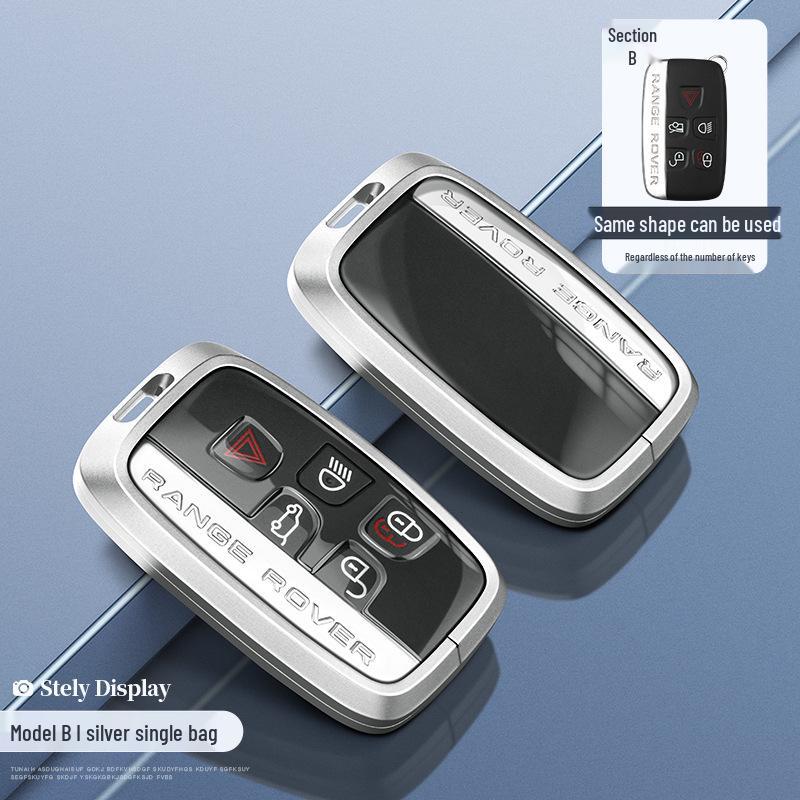 Land Rover Schlüsselhülle: Aluminiumgehäuse für Range Rover Sport, Velar, Evoque, Discovery, Freelander.