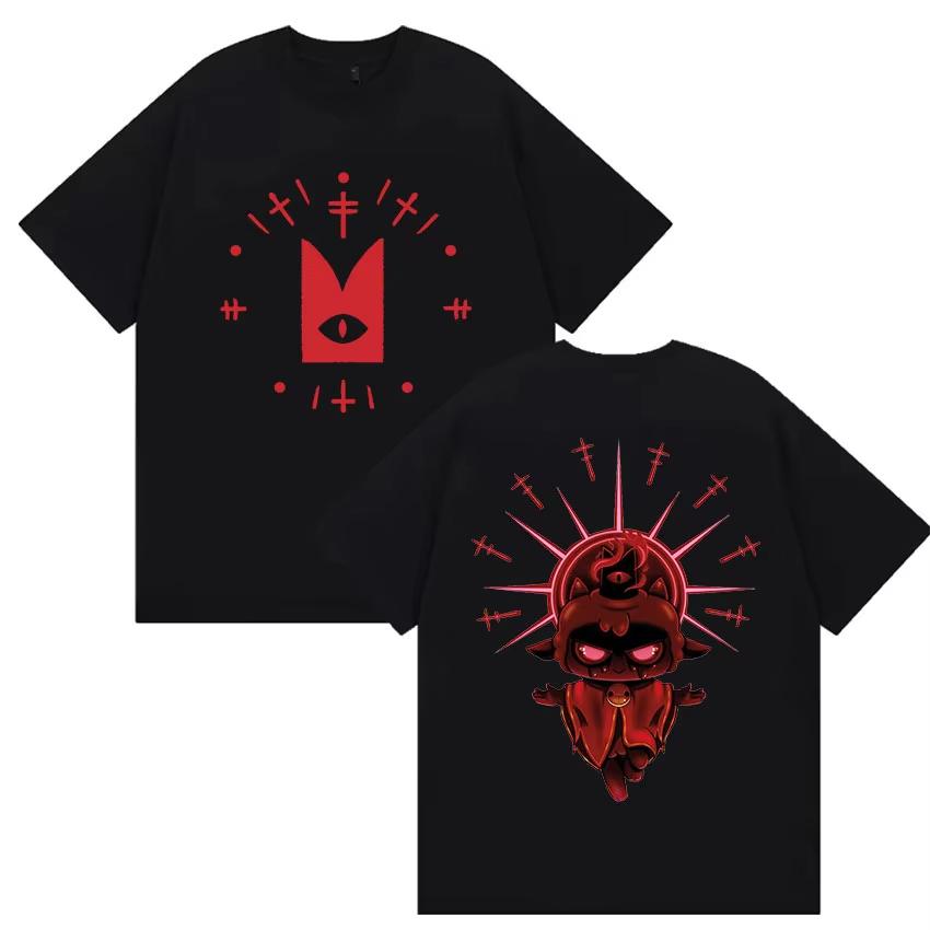 

Cute Cult of The Lamb Game Fans T Shirt Unisexs Women Vintage High Quality Fashion Tshirts Cosplay Clothing Short Sleeve Tshirt XL