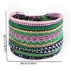 African Tribal Print Wide Headband With Soft Stretchy Fabric For Yoga Workout Running Wear