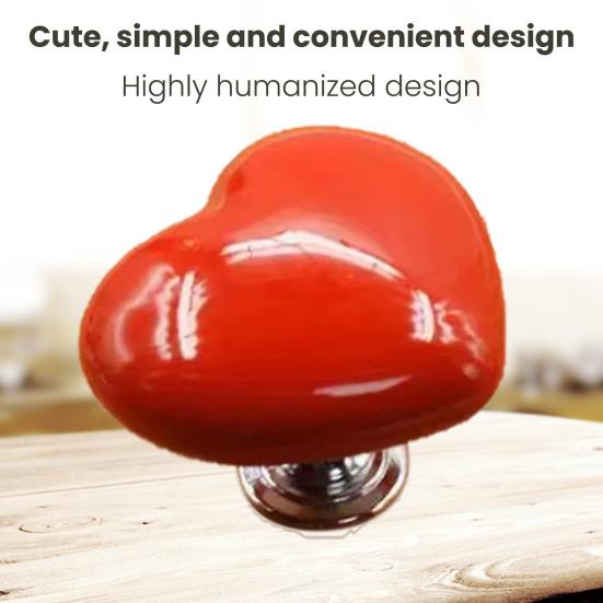 8Pcs Toilet Press Button Easy Installation Clean Reusable Heart-Shaped Design Toilet Flush Button Replacement