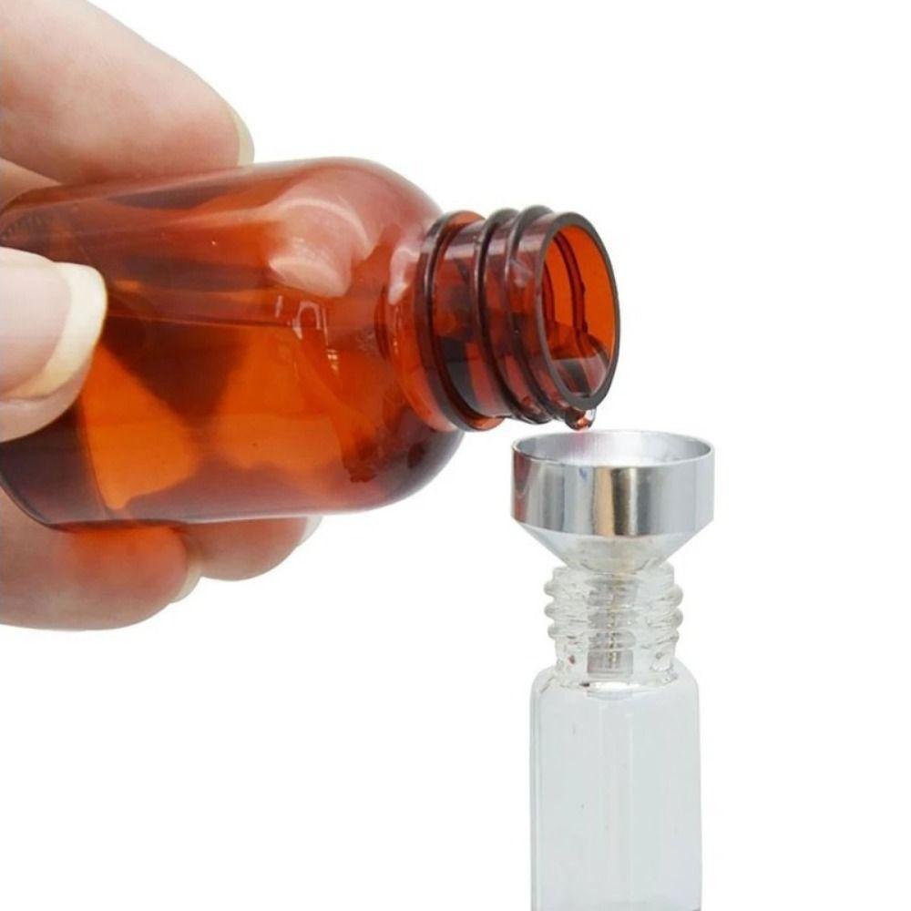 Silver Gold Oil Liquid Funnel Wide Mouth Liquid Separation Tool Perfume Funnel  Perfume