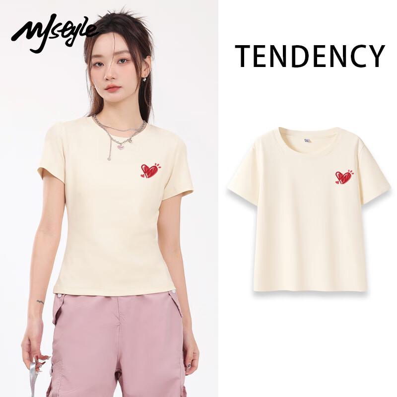 MJ STYLE Women s Round Neck Slim Fit Short Sleeve T-Shirt XL