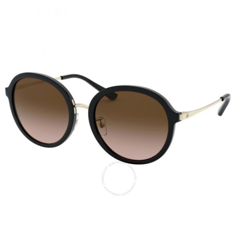 

Tory Burch Polarized Brown Gradient Round Ladies Sunglasses TY9058 1791T5 55