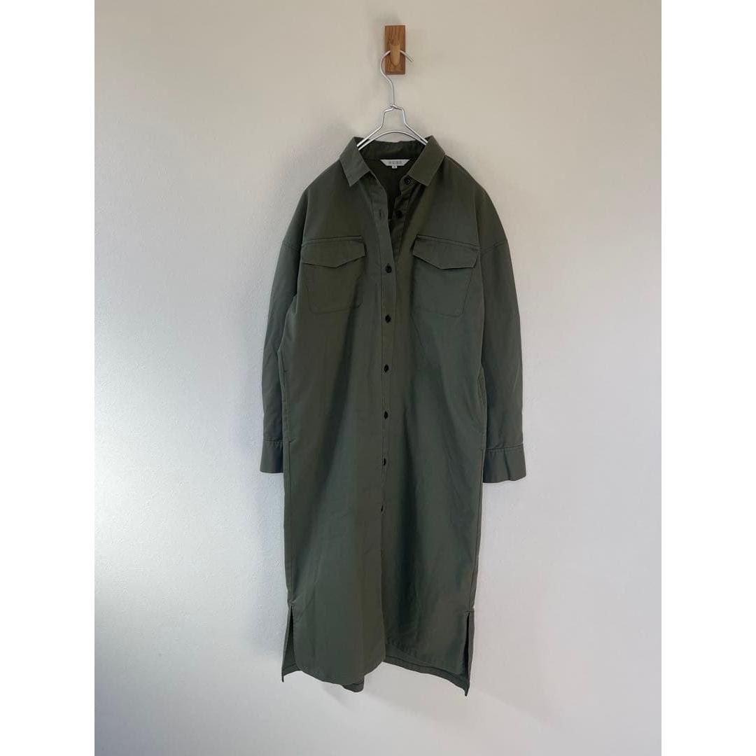 PLST Plaste Khaki Shirt One Piece Haori Military Size M