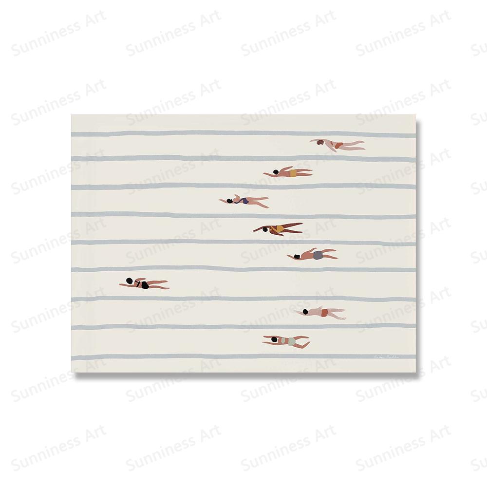 

Плавание Разнообразные Женщины Абстрактные Настенные Художественные Принты Скандинавский Парусник Пляж Плакат Бассейн Картина На Холсте Картина Декор Гостиной 21x30cm No Framed белый