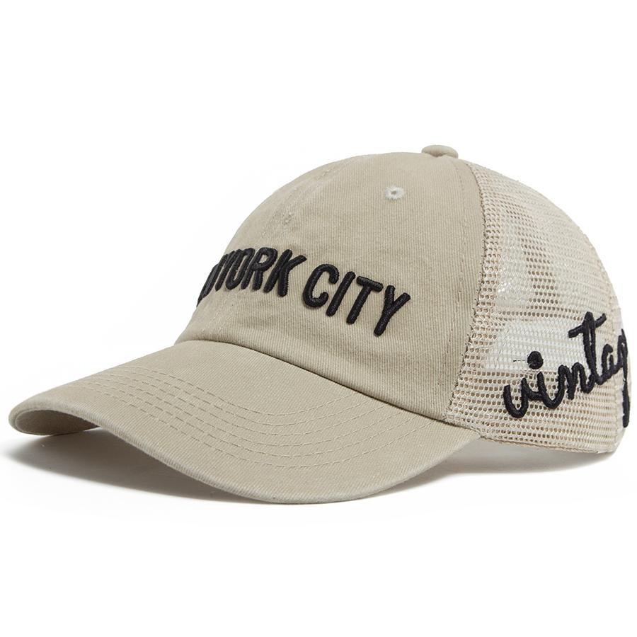 NEW YORK CITY Embroidery Baseball Cap Men Summer Mesh Caps Women's Snapback Side Vintage Side Letter Hip Hop Trucker Hat Unisex