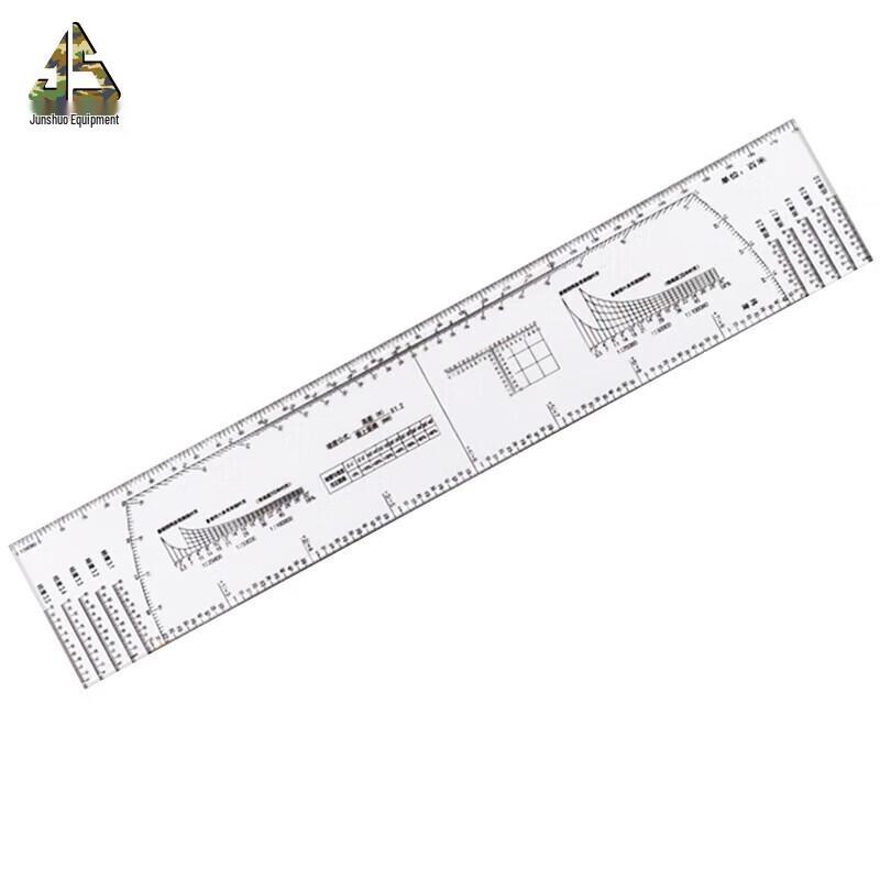 Multi-functional Map Coordinate and Slope Ruler