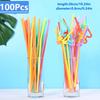 50-1000Pcs Foldable Multicolor Drinking Straws Pajitas Plastique Beverage Straw For Party Bar Wedding Kitchen Home Accessories