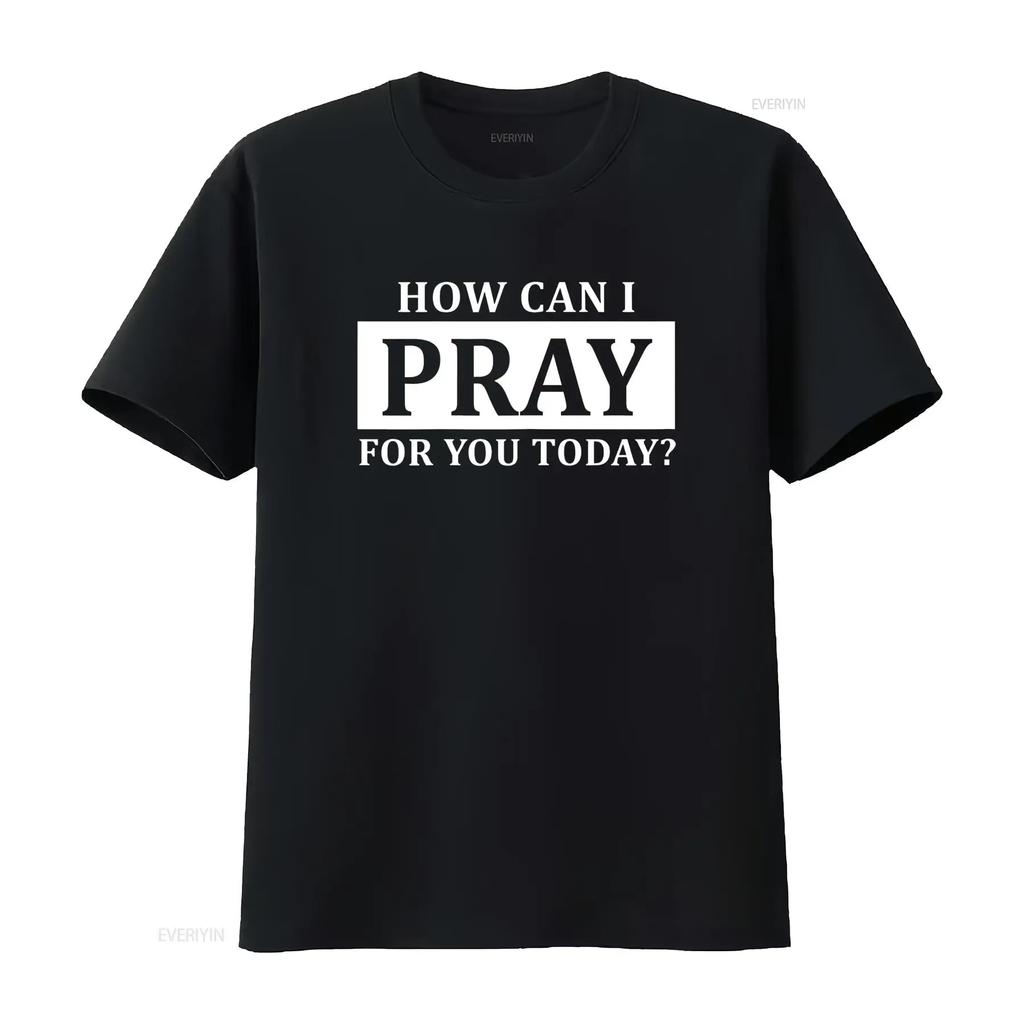 Christliches Gebet für dich Jesus oder Glaube Wie kann ich beten T-Shirt vintage gewaschen Leicht atmungsaktiv Designer-Kleidung Vielseitig