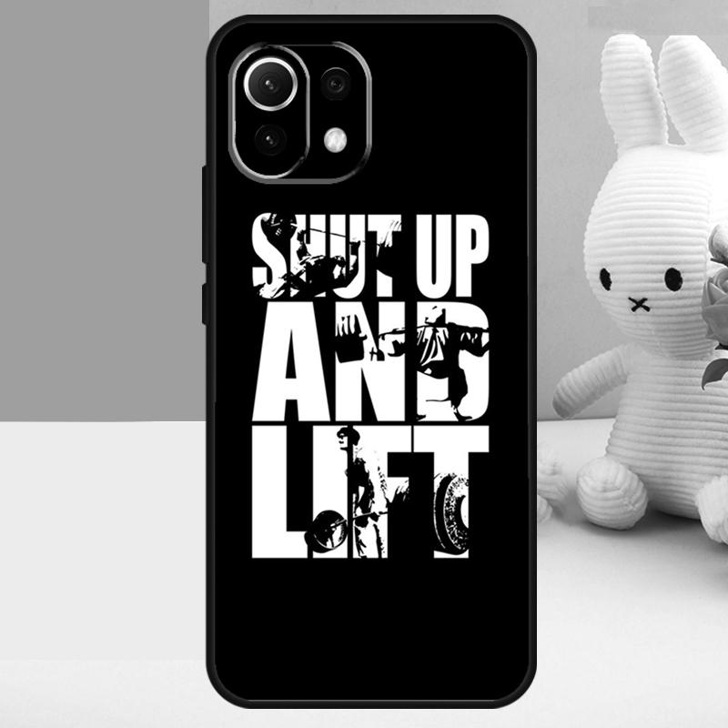 Bodybuilding Gym Fitness Quotes Case For Xiaomi 15T 13T 14T Pro 17 Pro Max 15 14 13 Ultra POCO X7 Pro X5 X6 F5 F6 F7 Funda