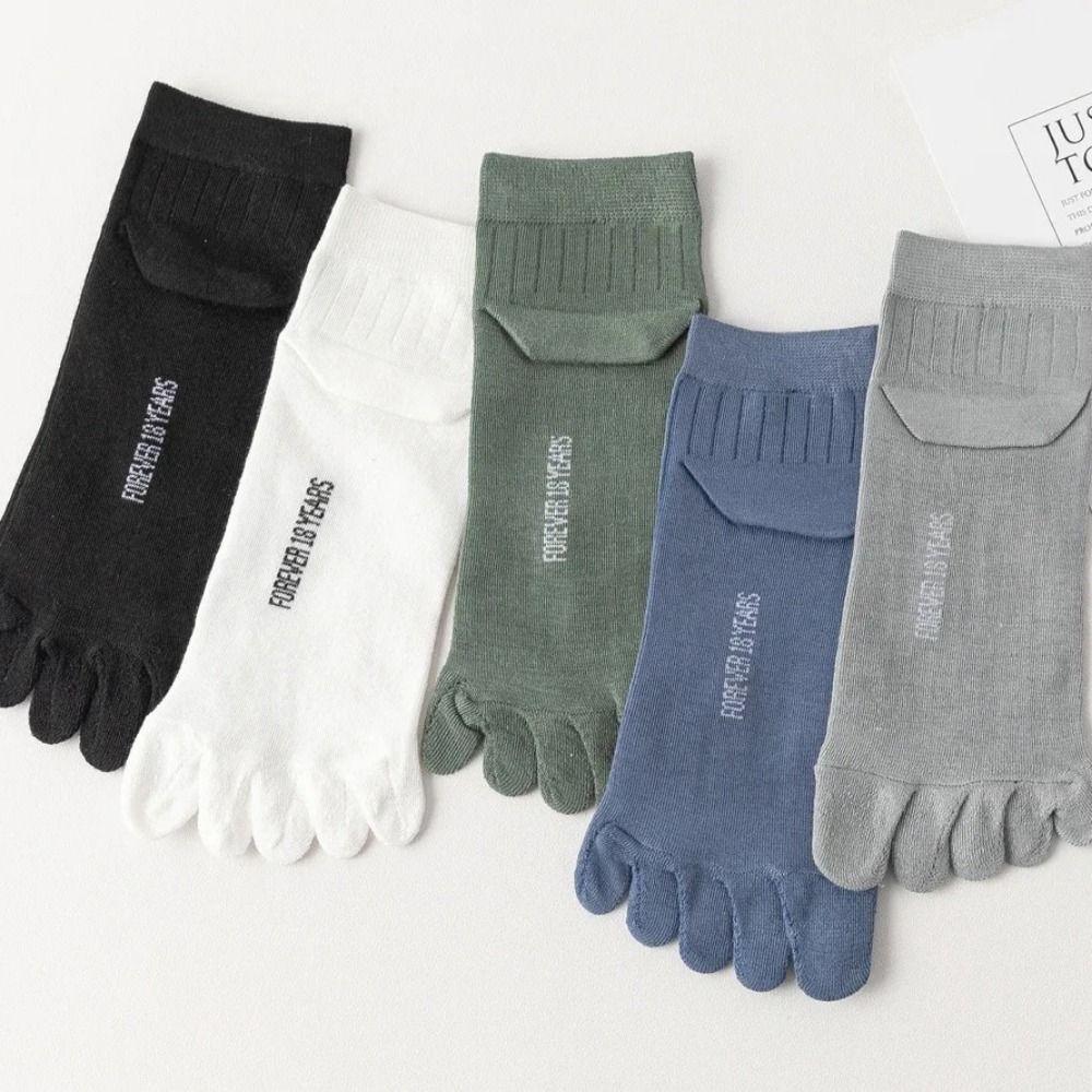 With Separate Fingers Five Finger Socks Thin Cotton Toe Socks Low Cut Ankle Sports Socks  Summer